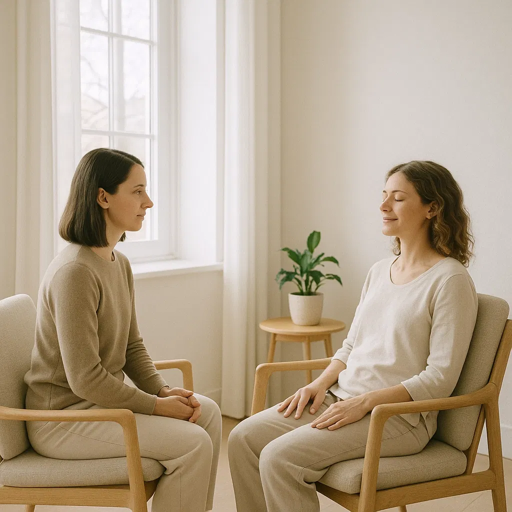 Co-regulation and sitting in a calm, safe space with a coach