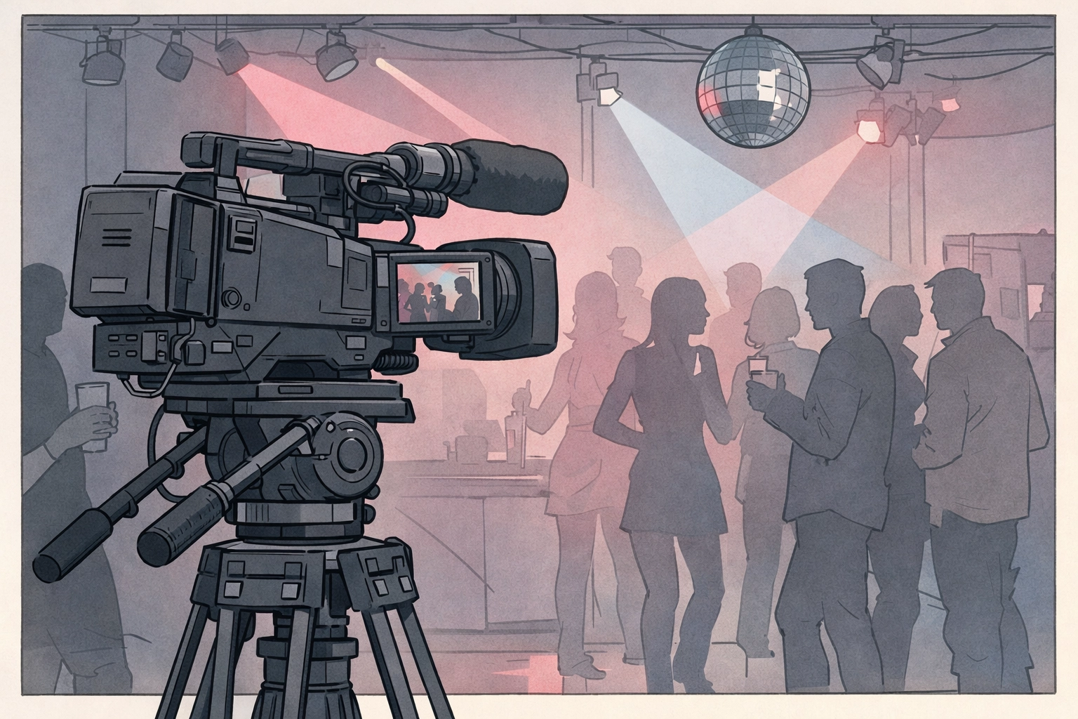 Documentary filming inside Candy Bar showcasing London's historic lesbian nightlife scene