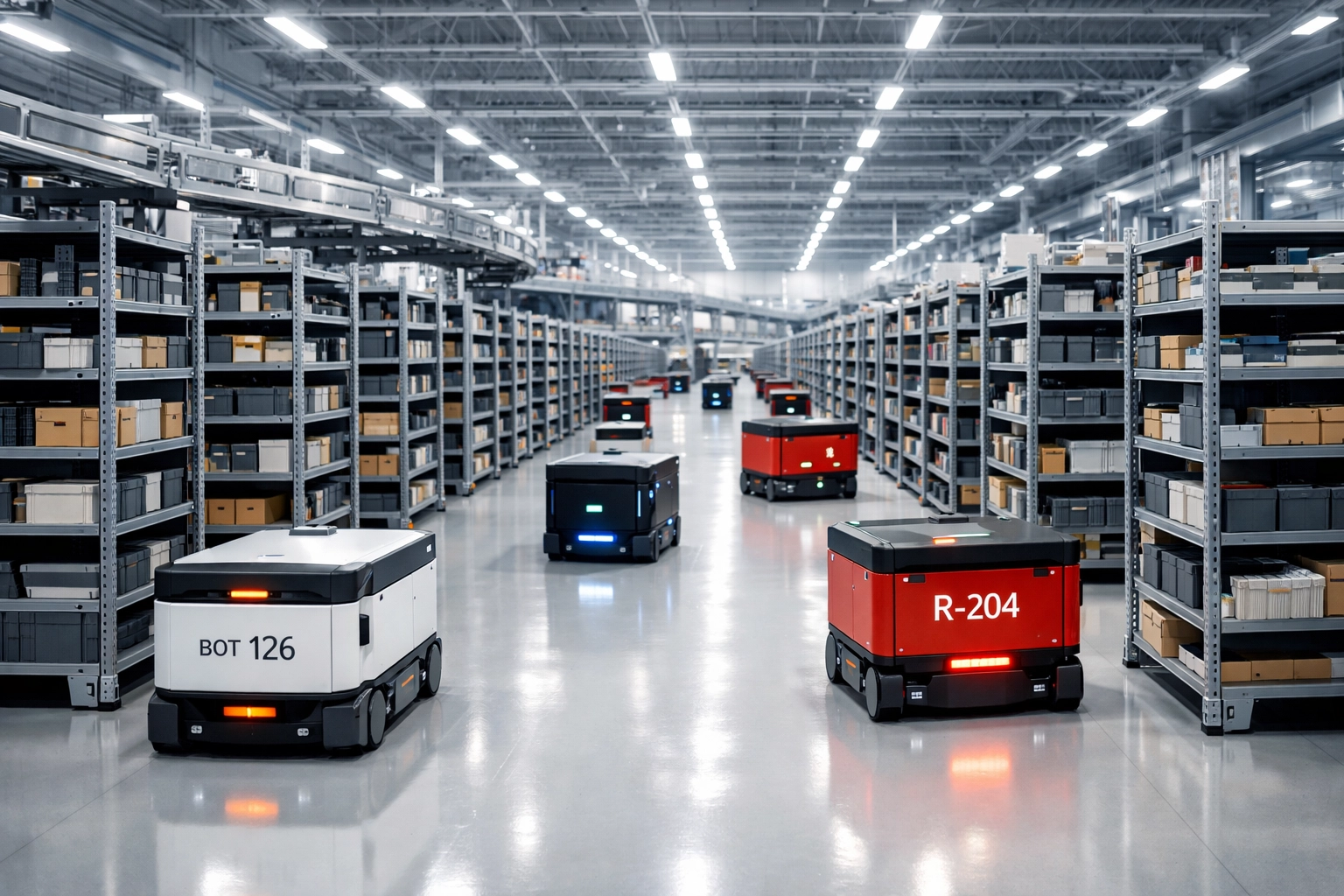 Automated fulfillment center showcasing professional warehouse management services for scaling enterprises.