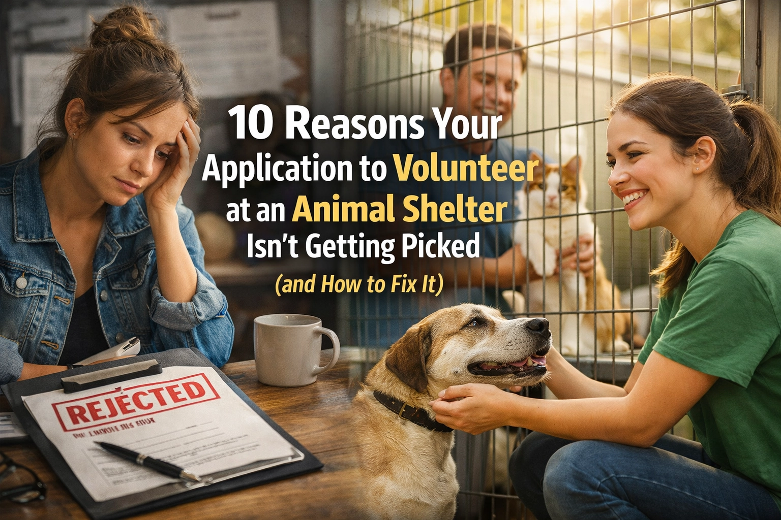 [HERO] 10 Reasons Your Application to Volunteer at an Animal Shelter Isn’t Getting Picked (and How to Fix It)