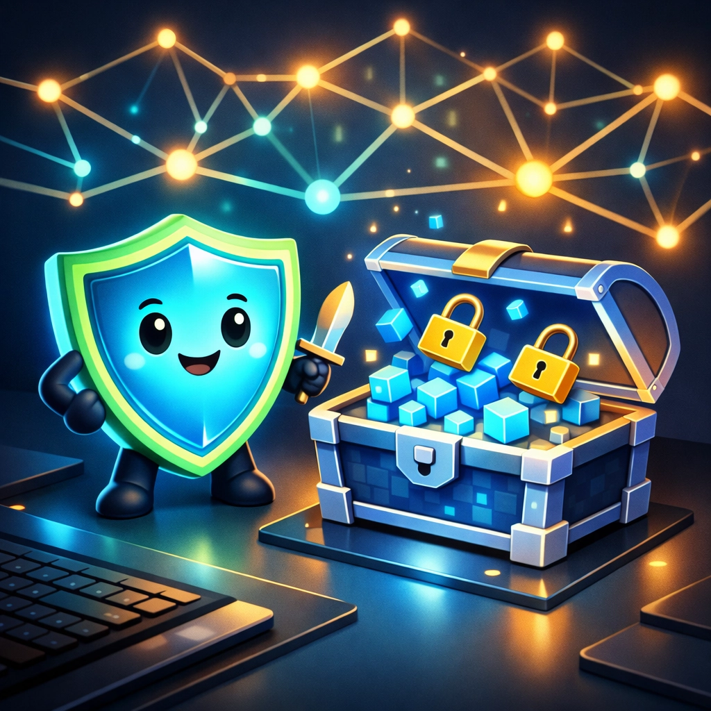 Secure digital shield guarding business data and AI networks, illustrating modern cyber liability insurance protection.