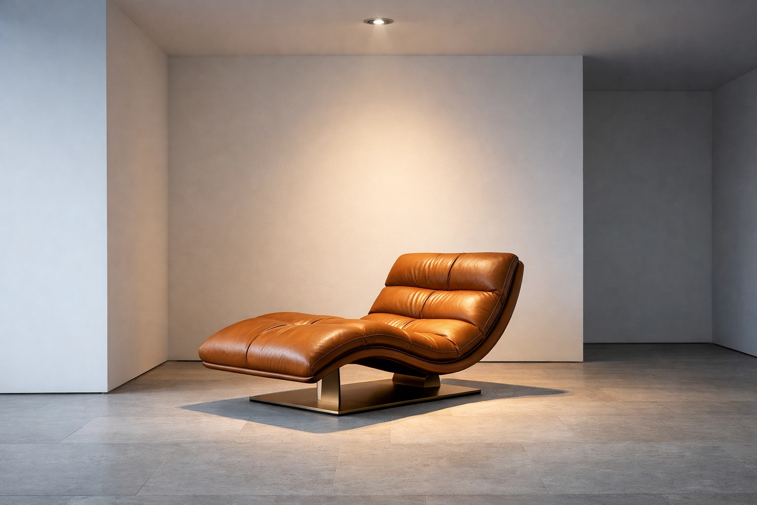 High-end showroom featuring strategic accent lighting to highlight luxury products and furniture.