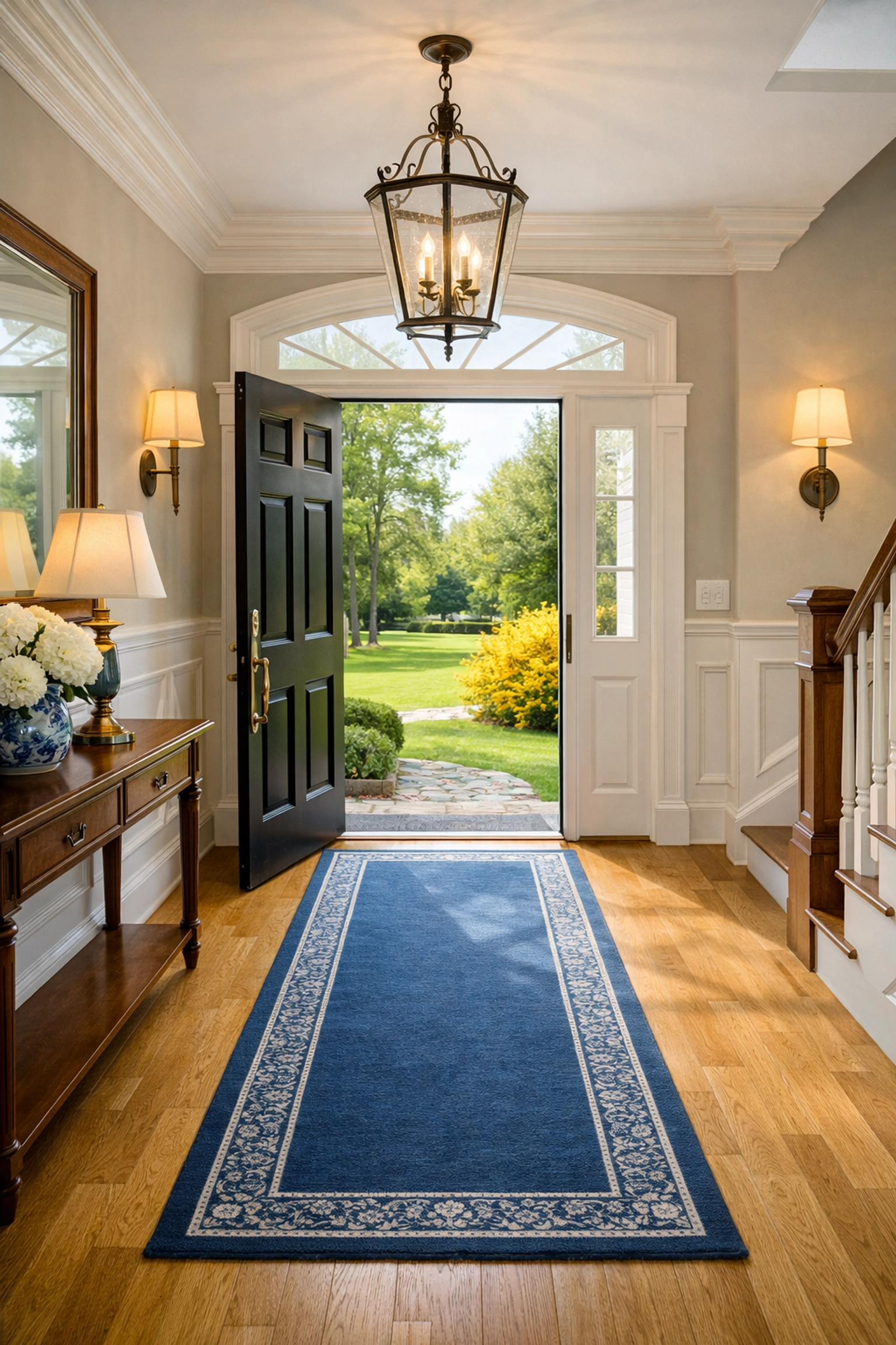 Welcoming luxury foyer highlighting affordable house cleaning services near me in Groton.