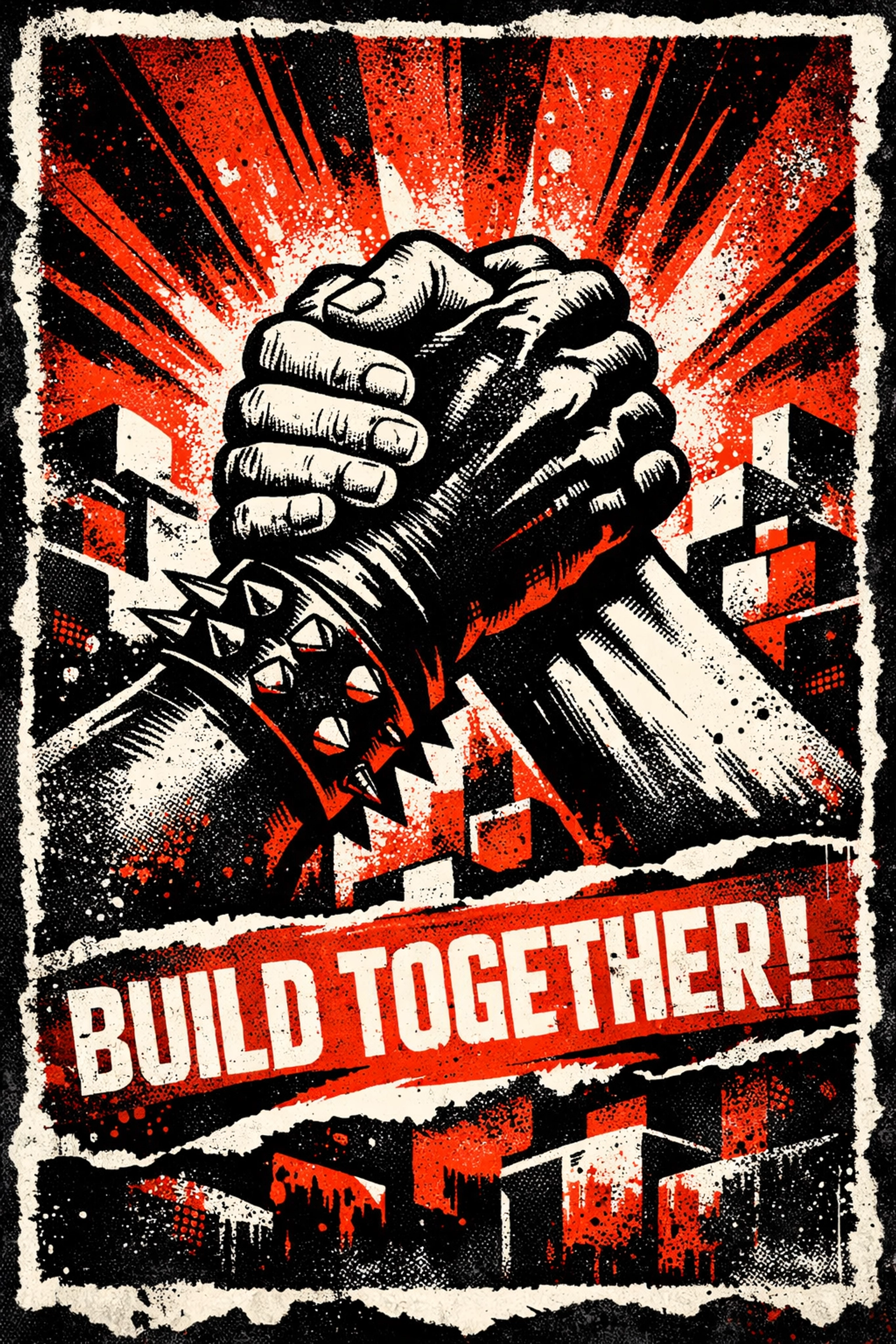 Two hands joined together representing family building healthy habits and breaking patterns