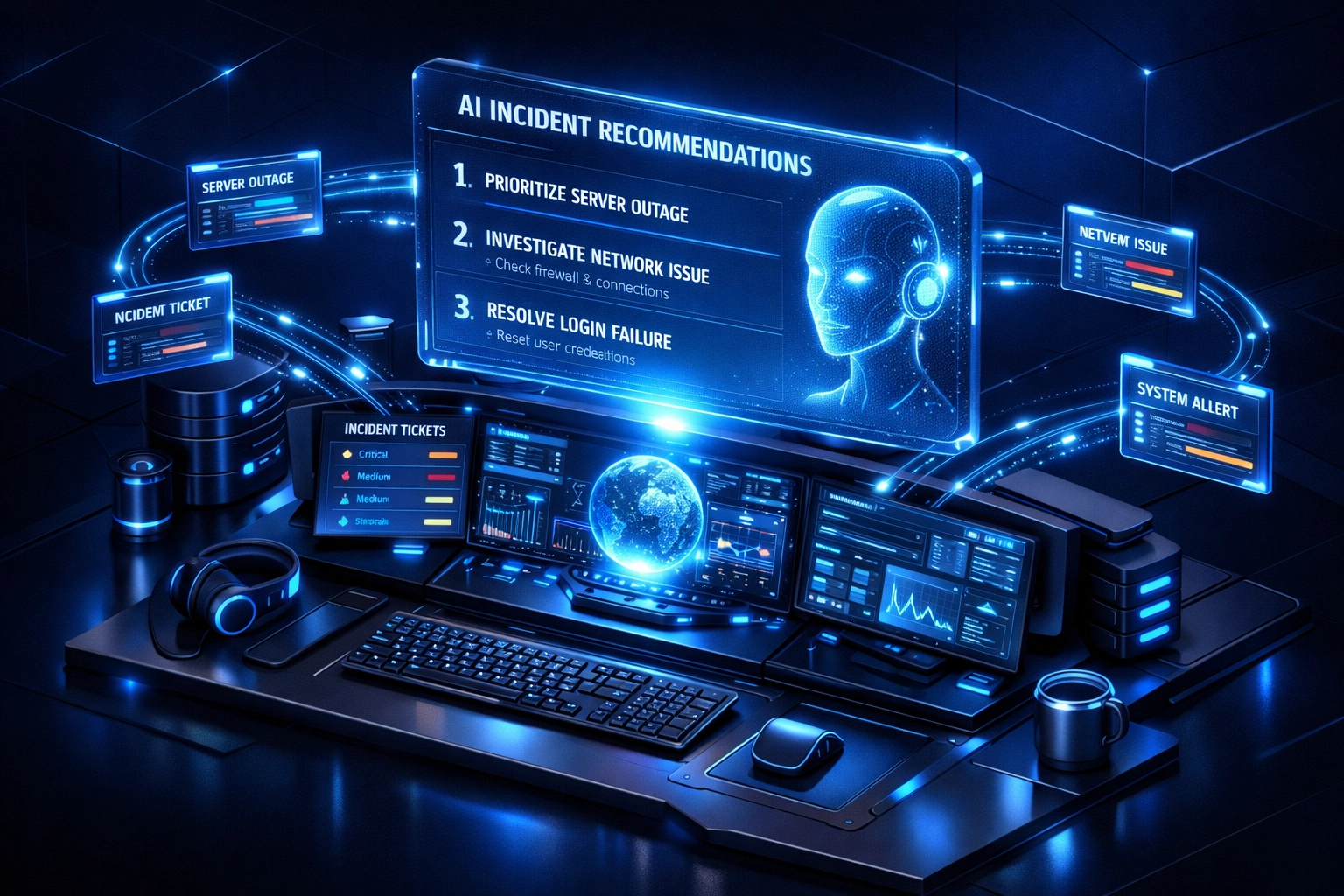 AI-powered incident recommendations dashboard in ServiceNow Washington release interface