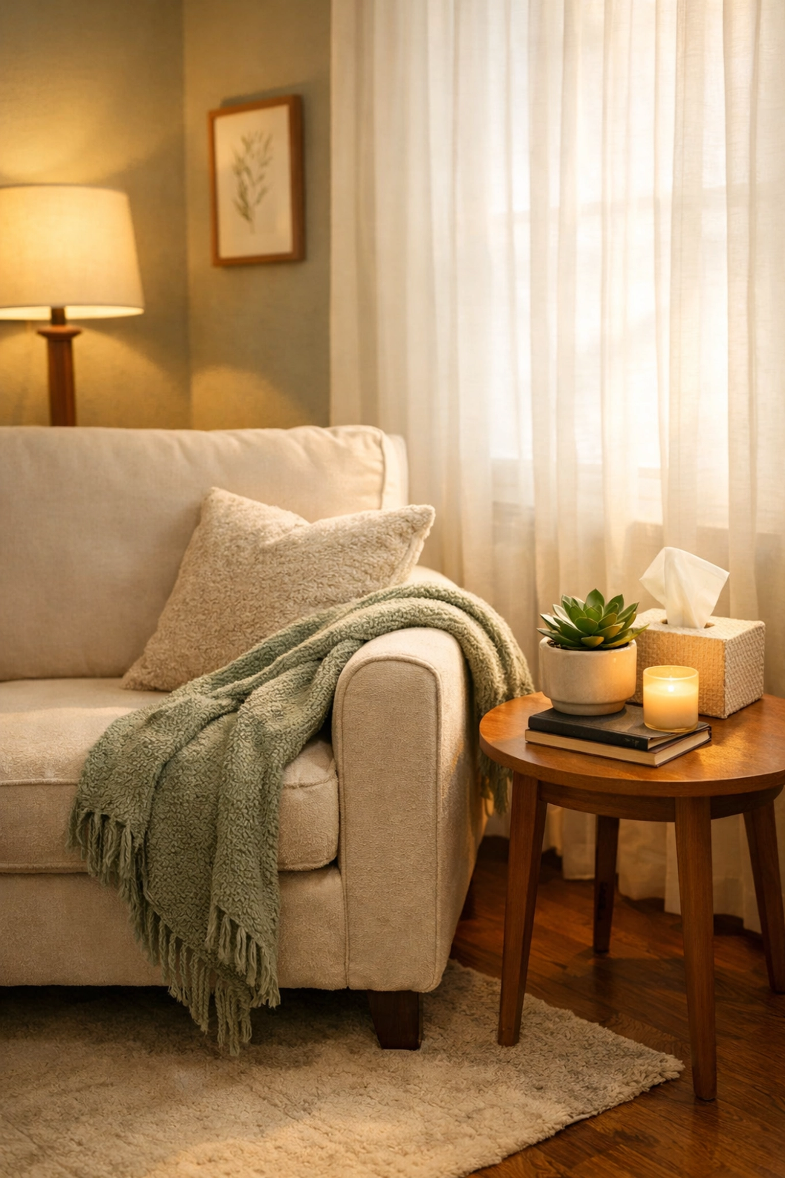 Comfortable therapy room at Tru-Awareness creating a safe healing environment