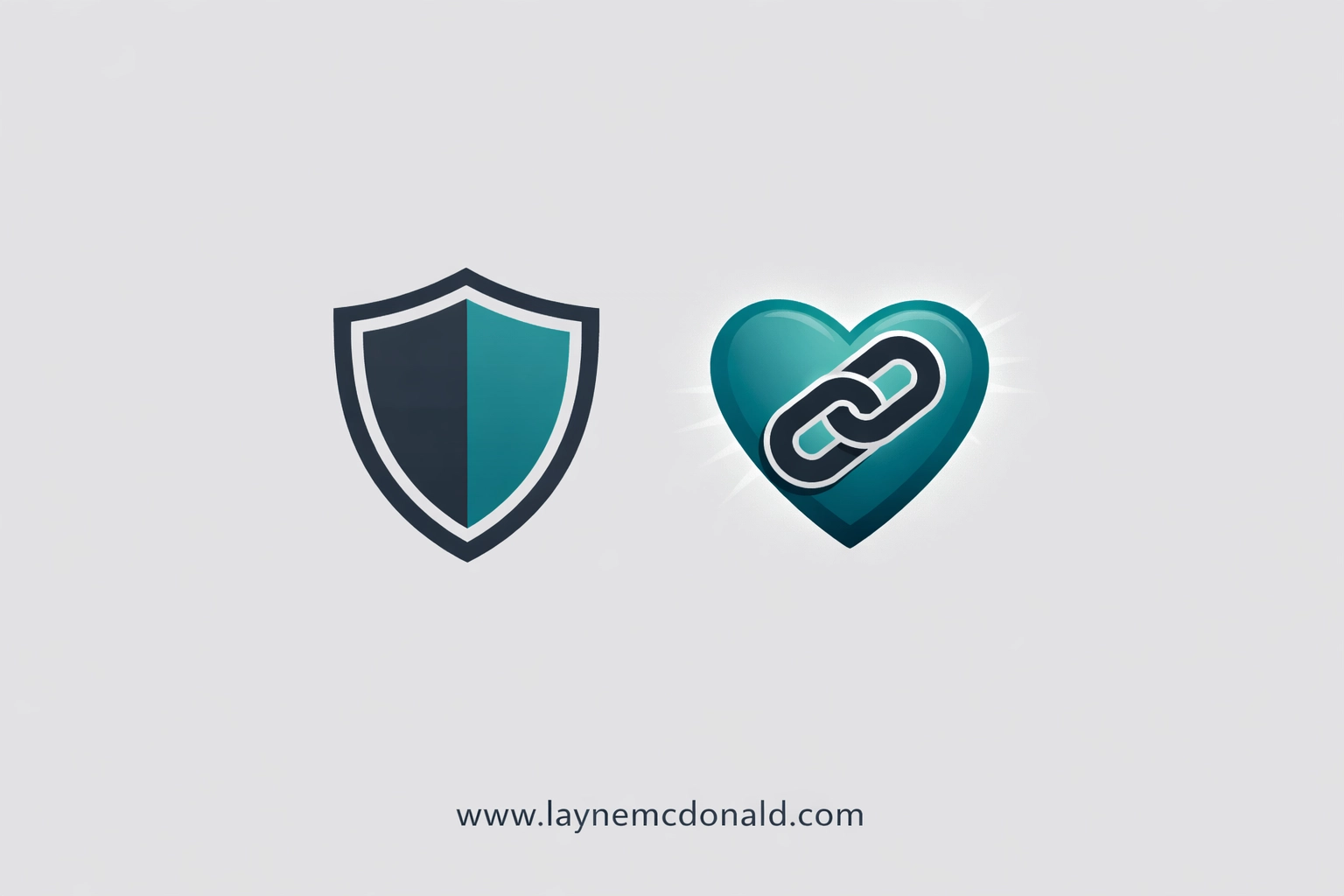 Symbolic shield and heart icons representing digital protection and accountability for families.