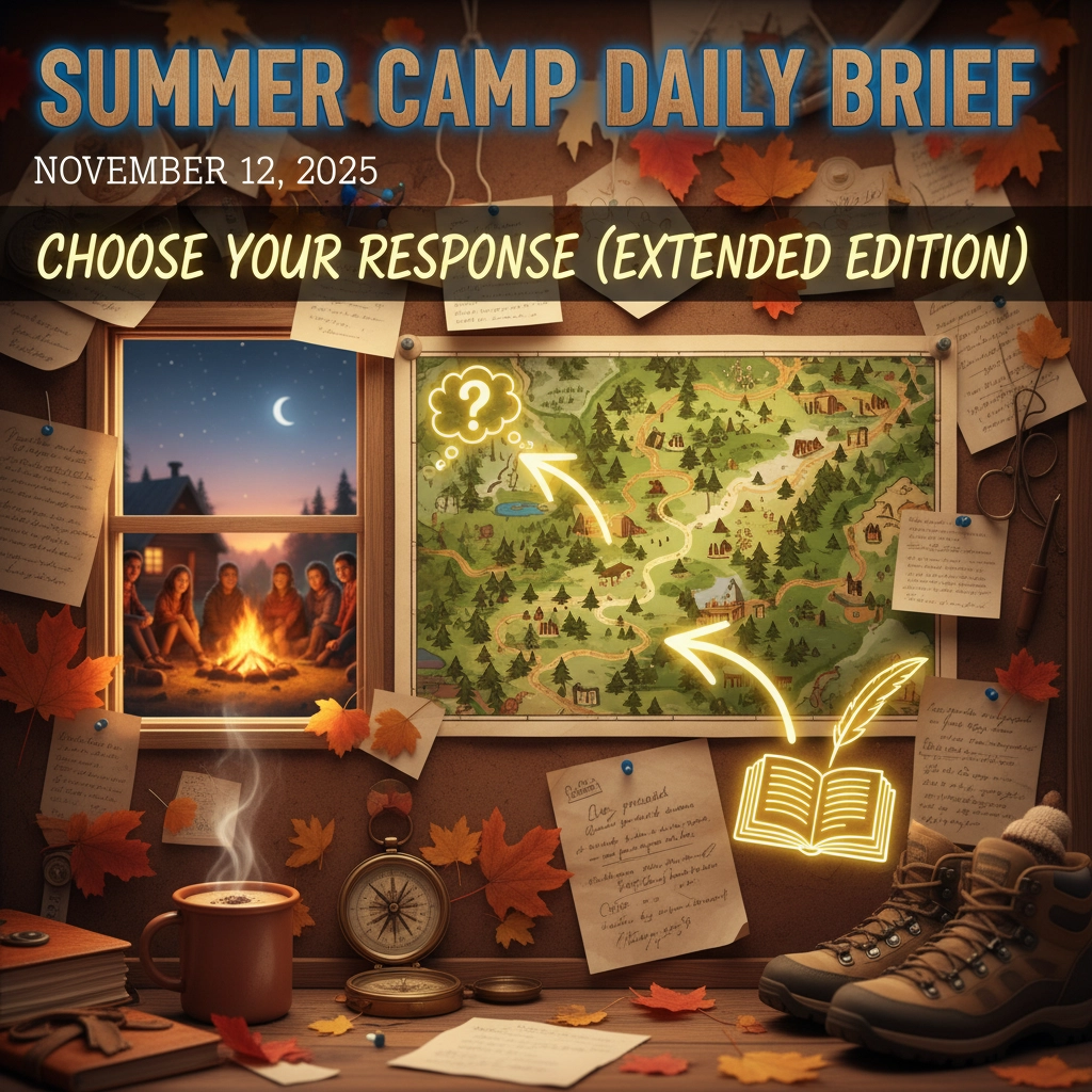 Summer Camp Daily Brief : November 12, 2025: Choose Your Response (Extended Edition)