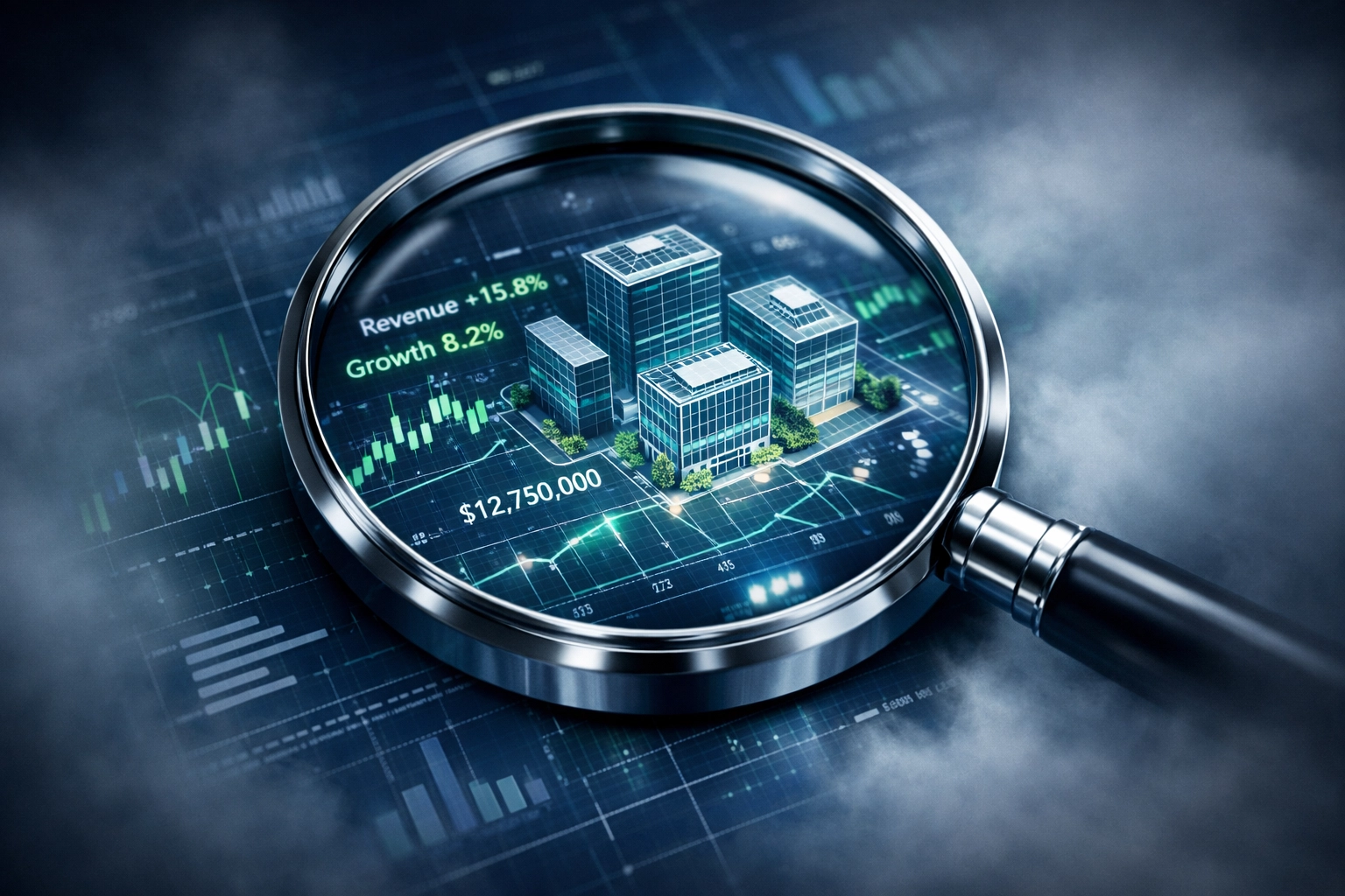 Business value analysis through a magnifying glass for a defensible market position.