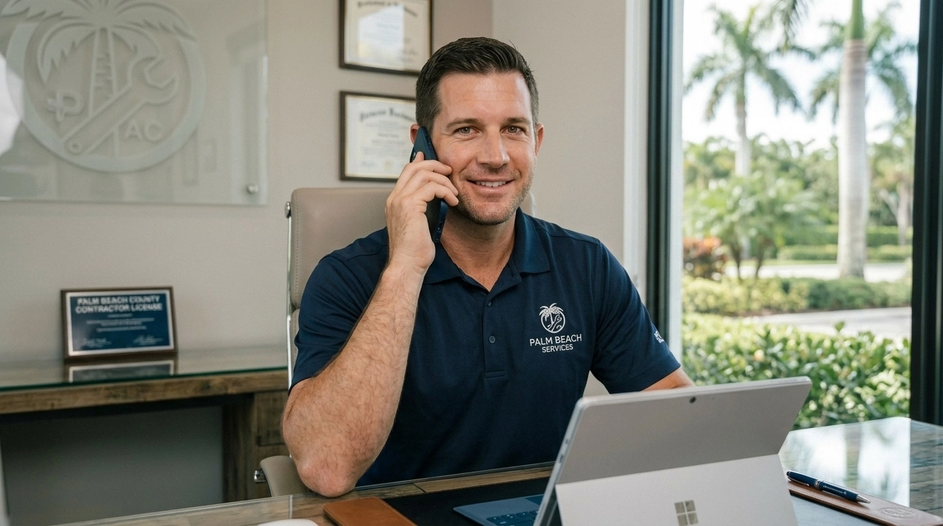 Plumbing tools with a ringing phone nearby