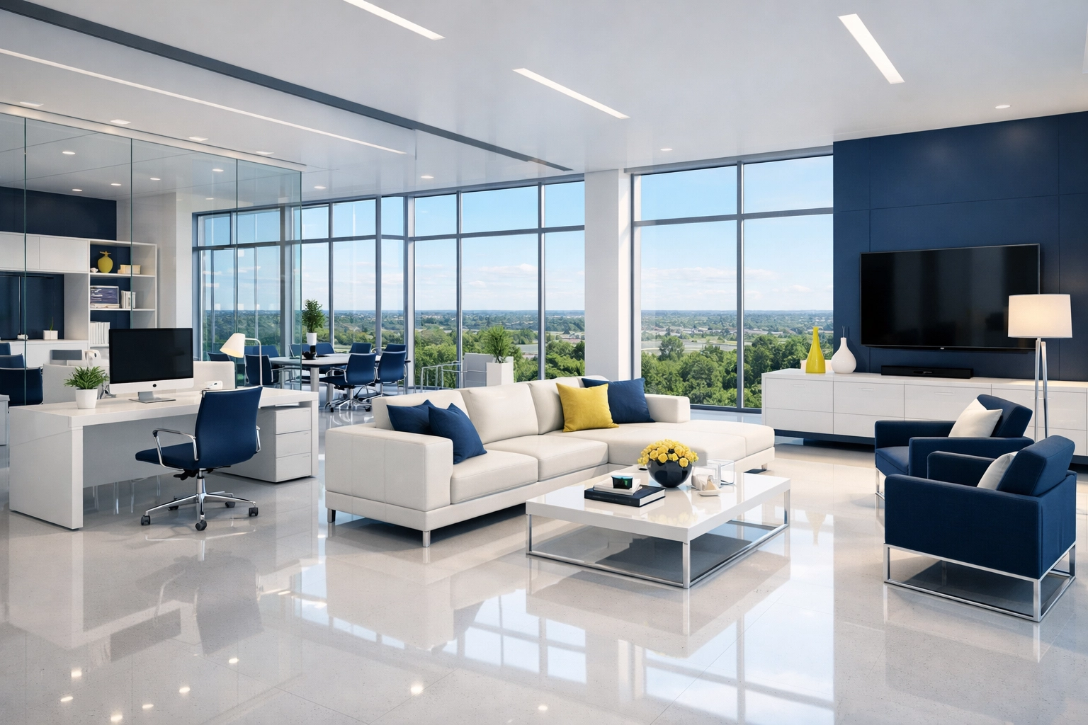 Modern residential and commercial cleaning services for apartments and offices in the 128 Belt Cluster.