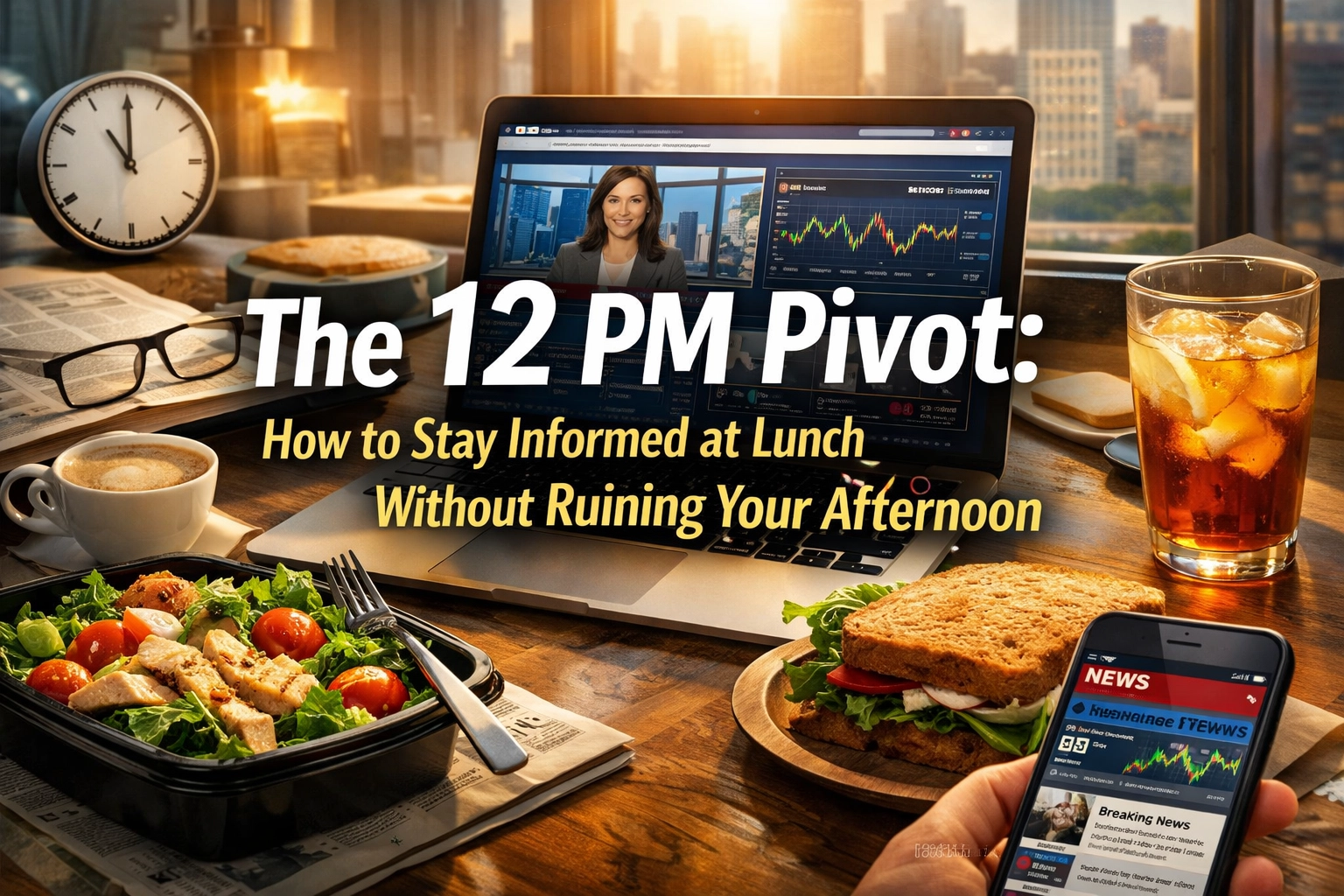 [HERO] The 12 PM Pivot: How to Stay Informed at Lunch Without Ruining Your Afternoon