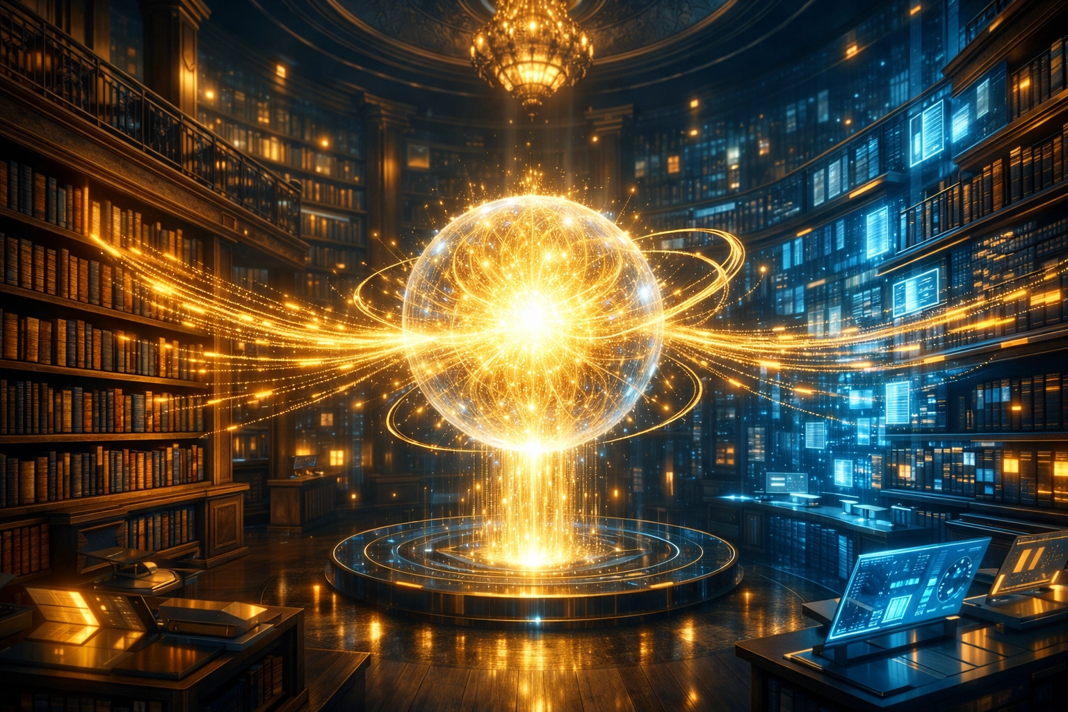 AI engine organizing a helpdesk knowledge base to improve automated customer service answers.