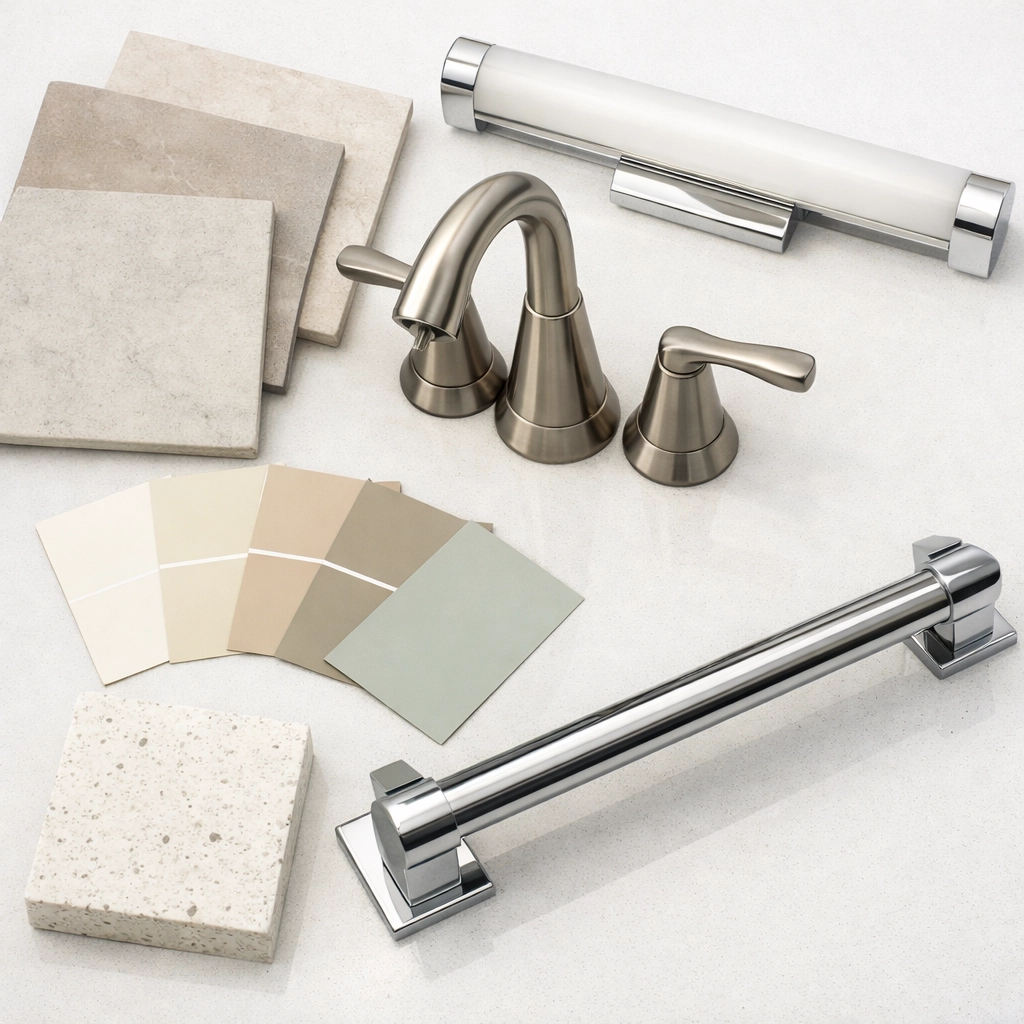 Premium bathroom renovation materials selected for Central Florida climate and humidity