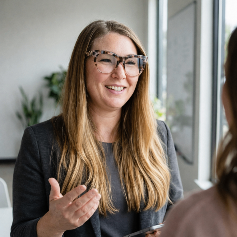Business Coach Engaging with Client