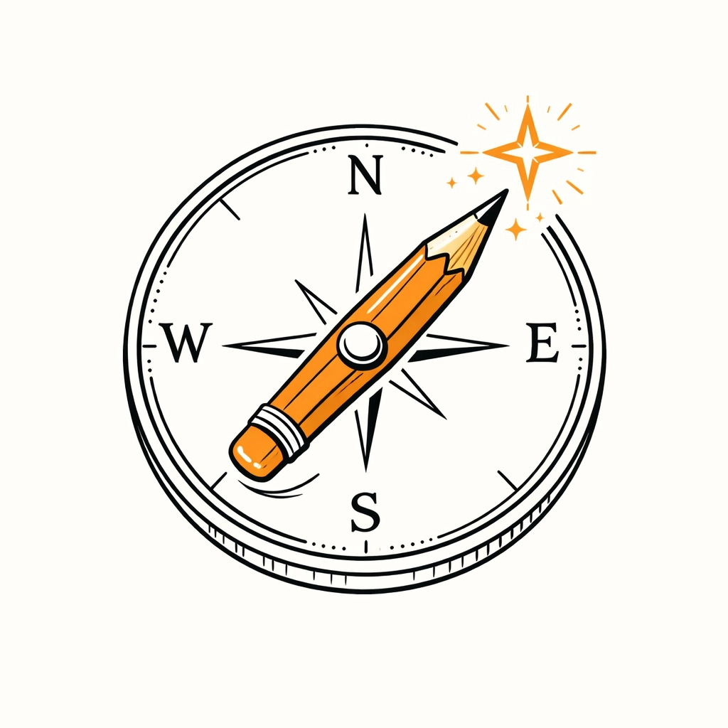 A compass guiding parents toward early intervention for a struggling reader or kindergarten reading tutor support.