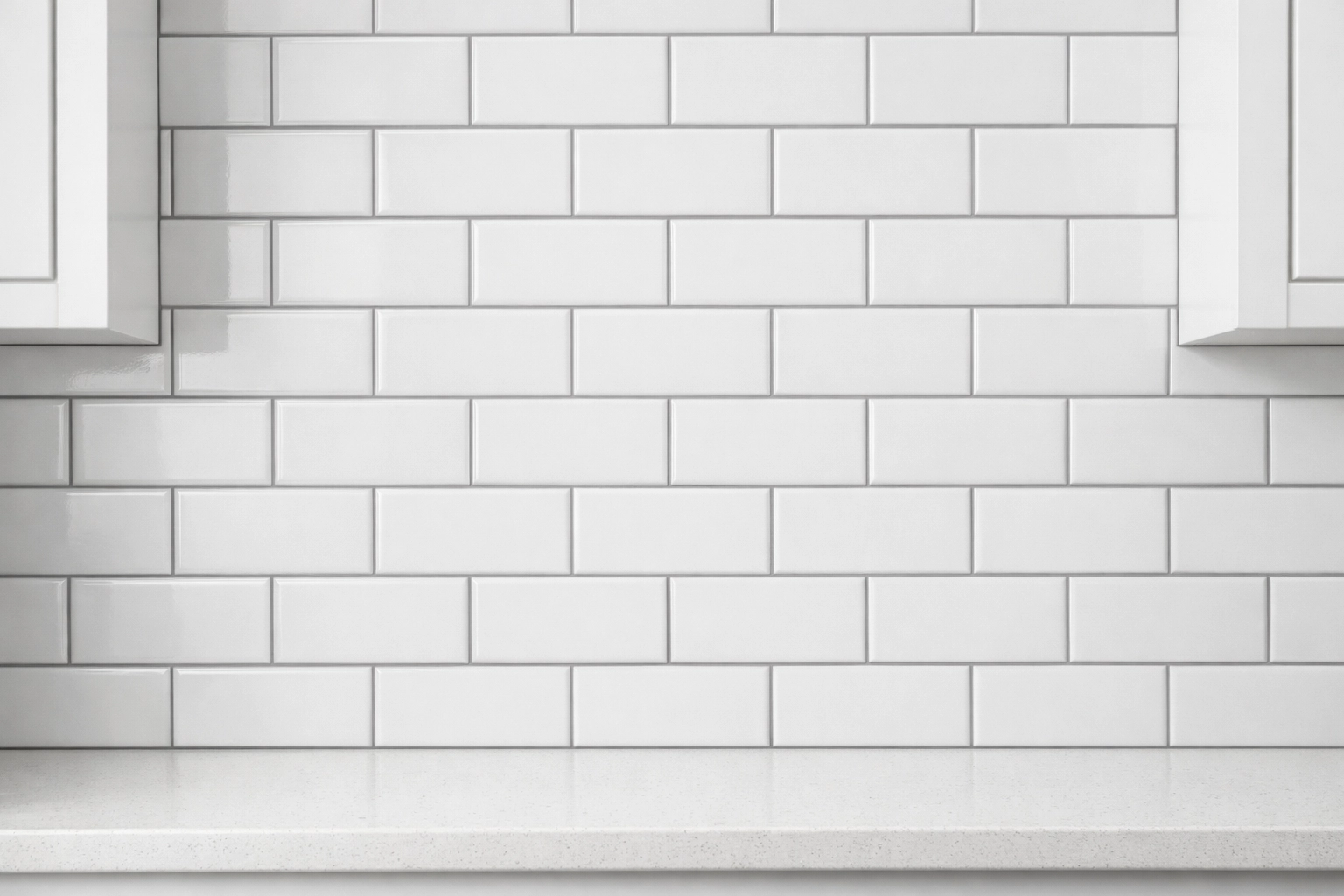 Professional tile installation Orlando featuring white subway tile kitchen backsplash