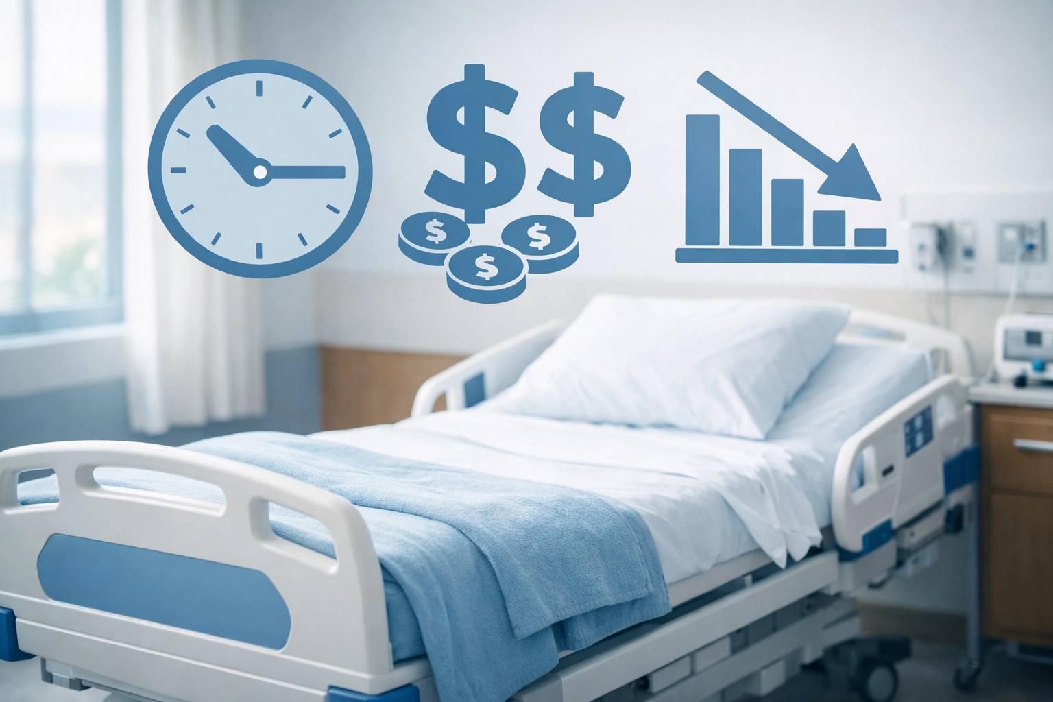 Empty skilled nursing facility bed representing financial losses from DD214 verification delays