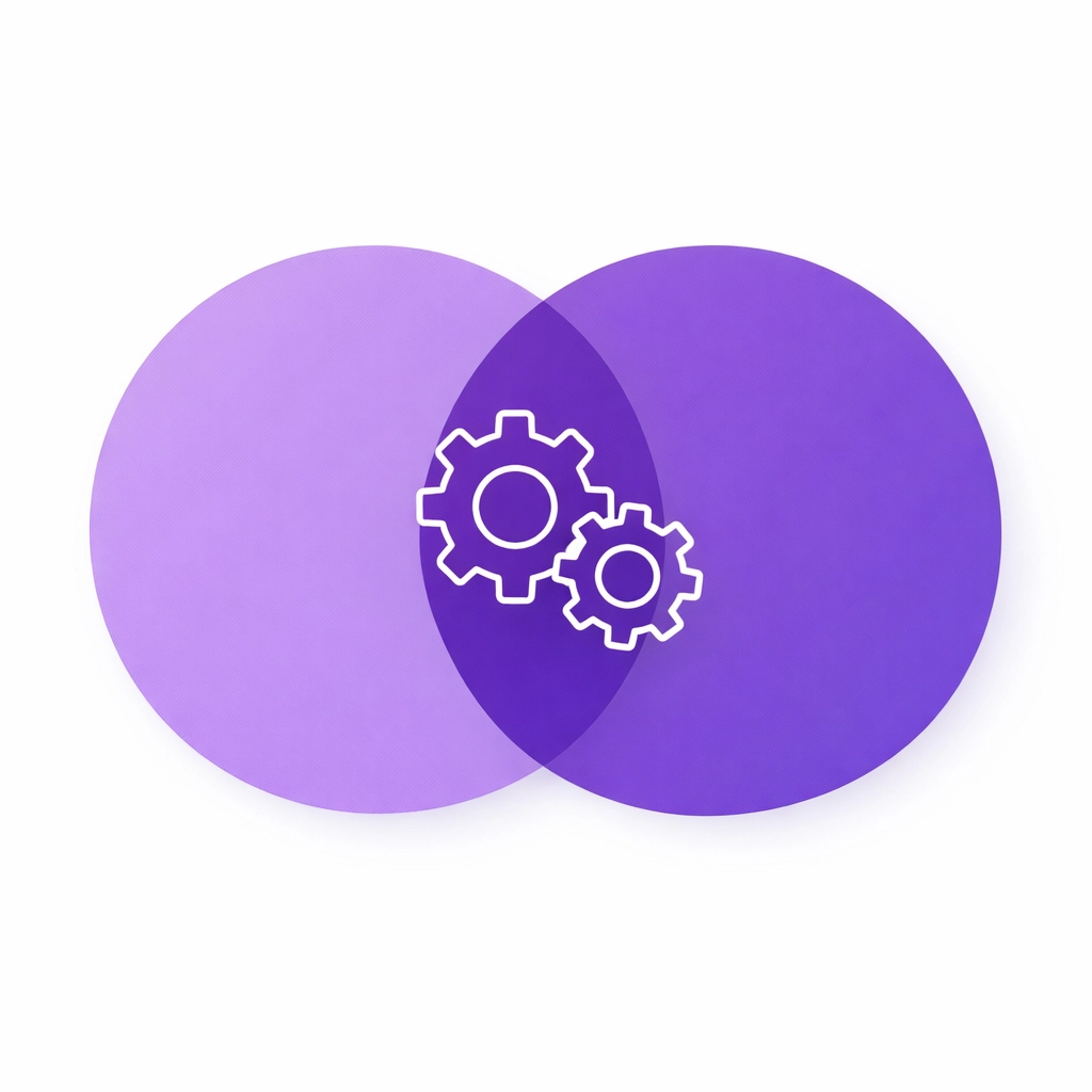Abstract gears graphic showing how a professional bookkeeper works with a CPA for small business financial health.