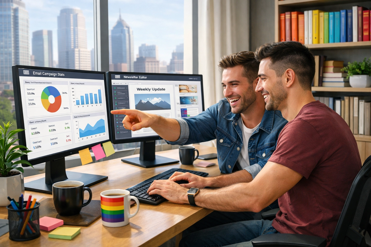 MM romance authors analyzing reader data and email marketing for direct fan engagement