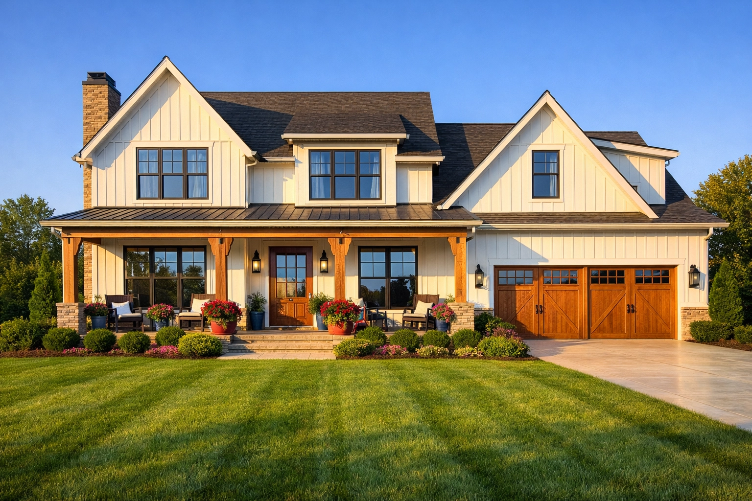 Stunning modern farmhouse in Nashville managed by professional property management services.