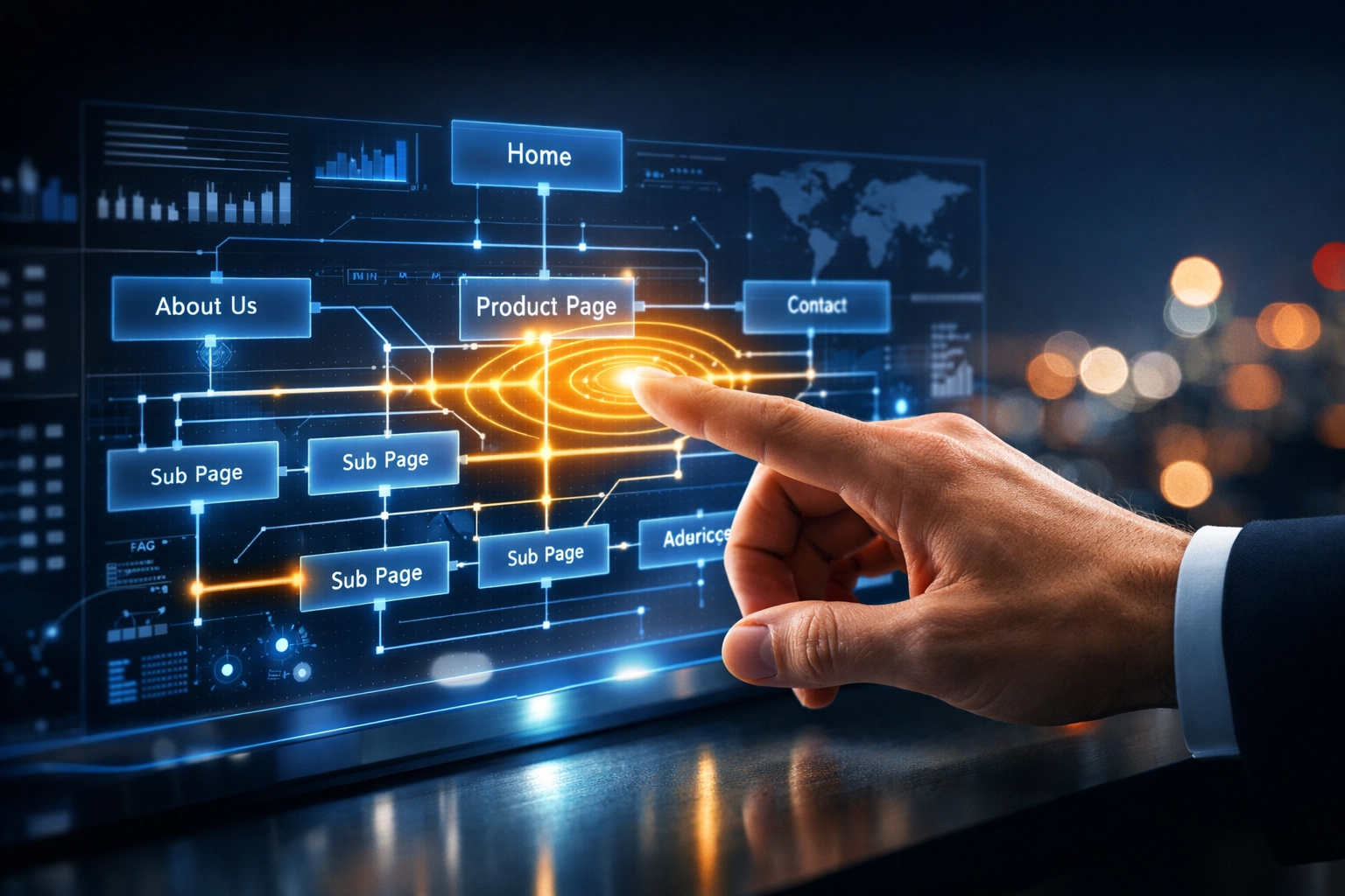 An SEO expert manually reviewing and optimizing an automated internal link map for higher accuracy.