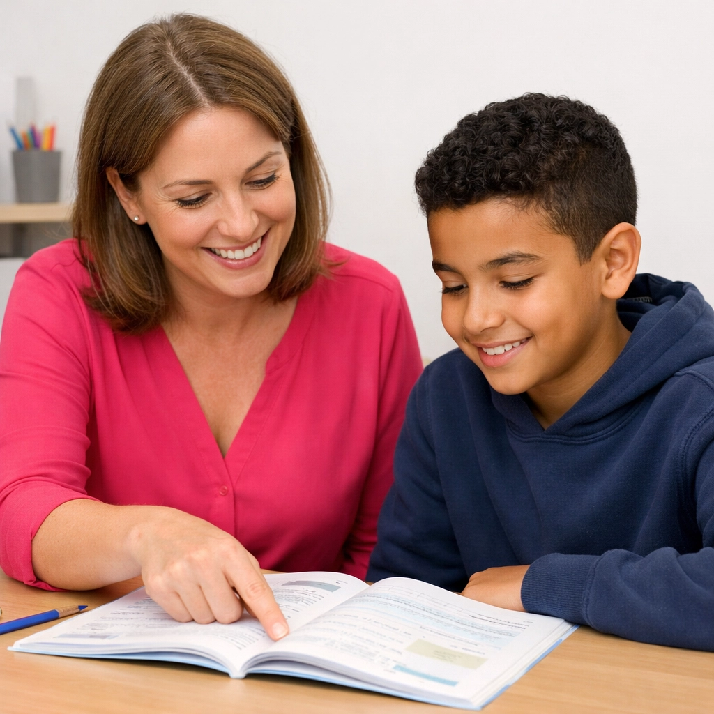 Remedial teacher lost het 2 sigma probleem onderwijs op met persoonlijke leerbegeleiding voor een leerling.