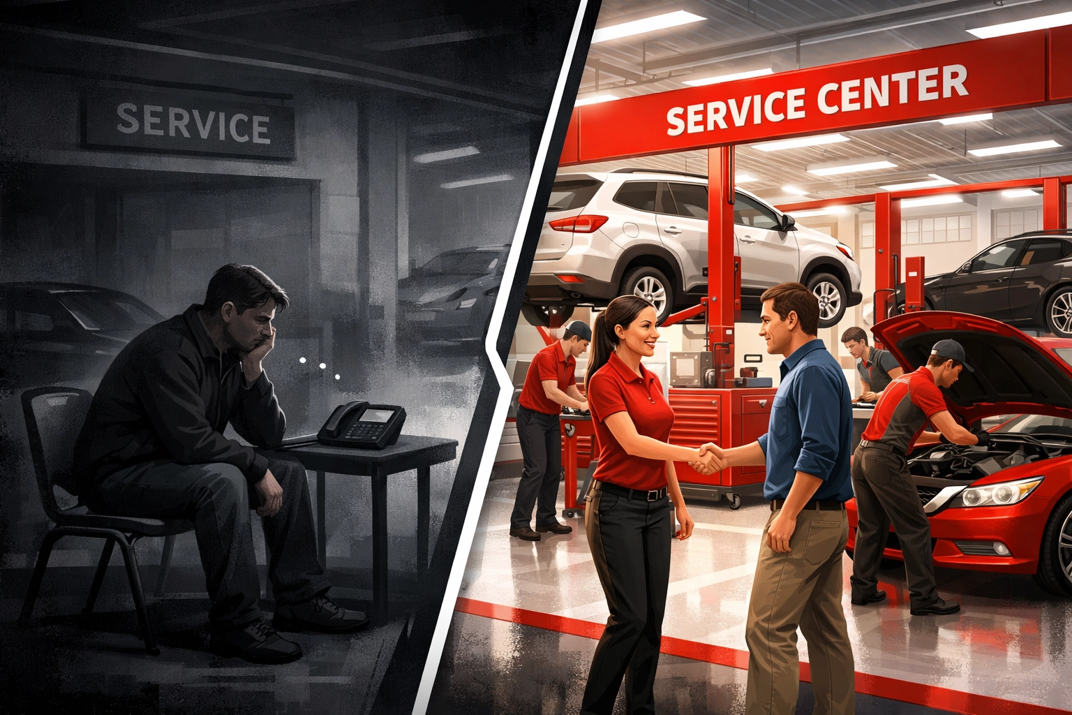 Proactive versus reactive recall service strategies comparison at dealership