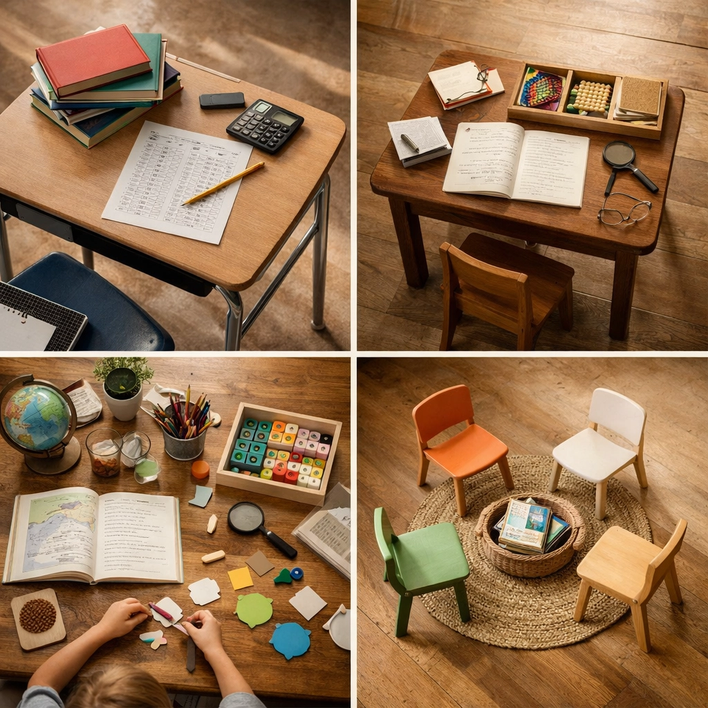 Texas Education Freedom Account (TEFA) and Texas ESA comparison of schooling options: public school, private school, homeschooling options, and microschool curriculum