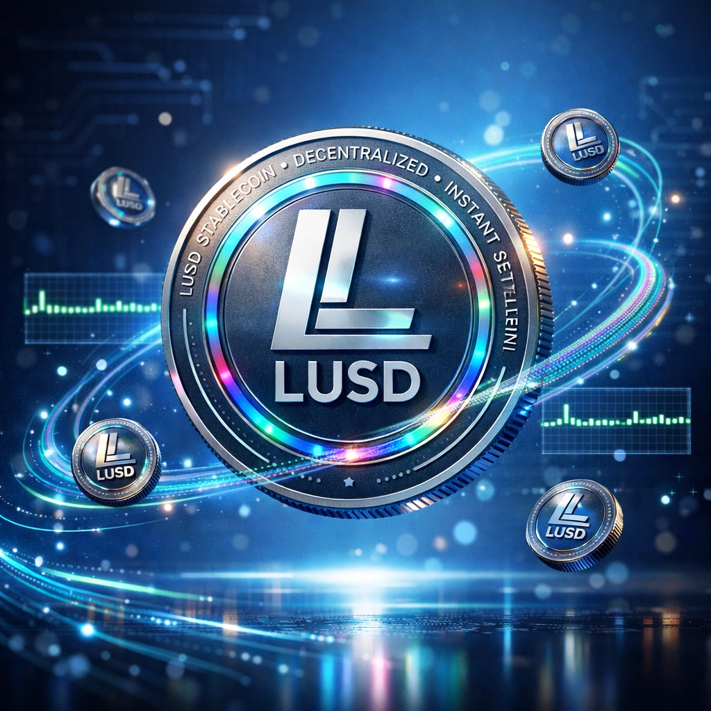 LUSD stablecoin with price stability indicators for secure crypto merchant settlement