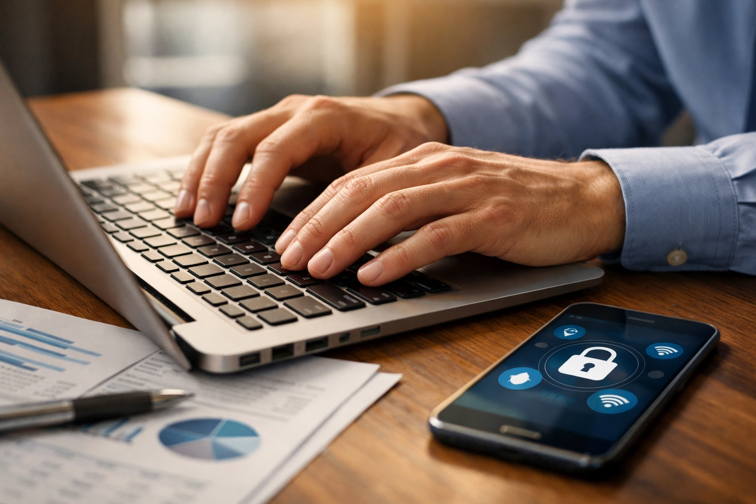 Professional bookkeeping services managing secure financial data and business records