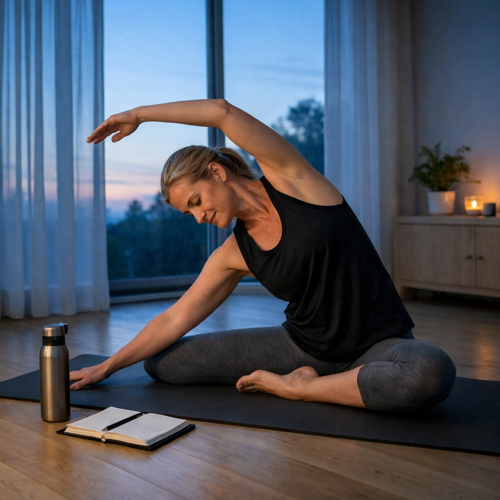 Leader practicing morning routine for mental resilience and self-care