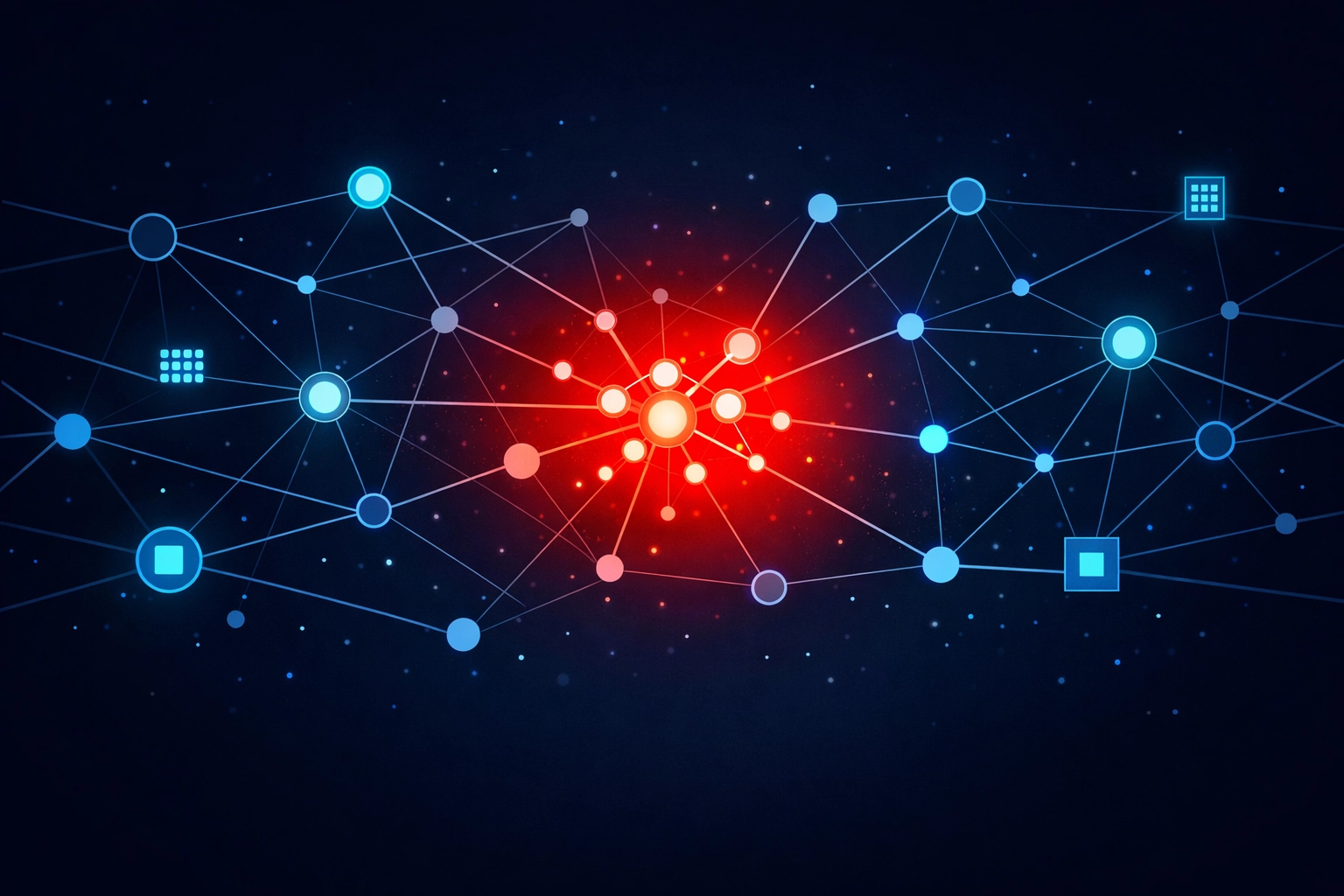 Data node network representing structured data for local Bristol SEO and AI search visibility.