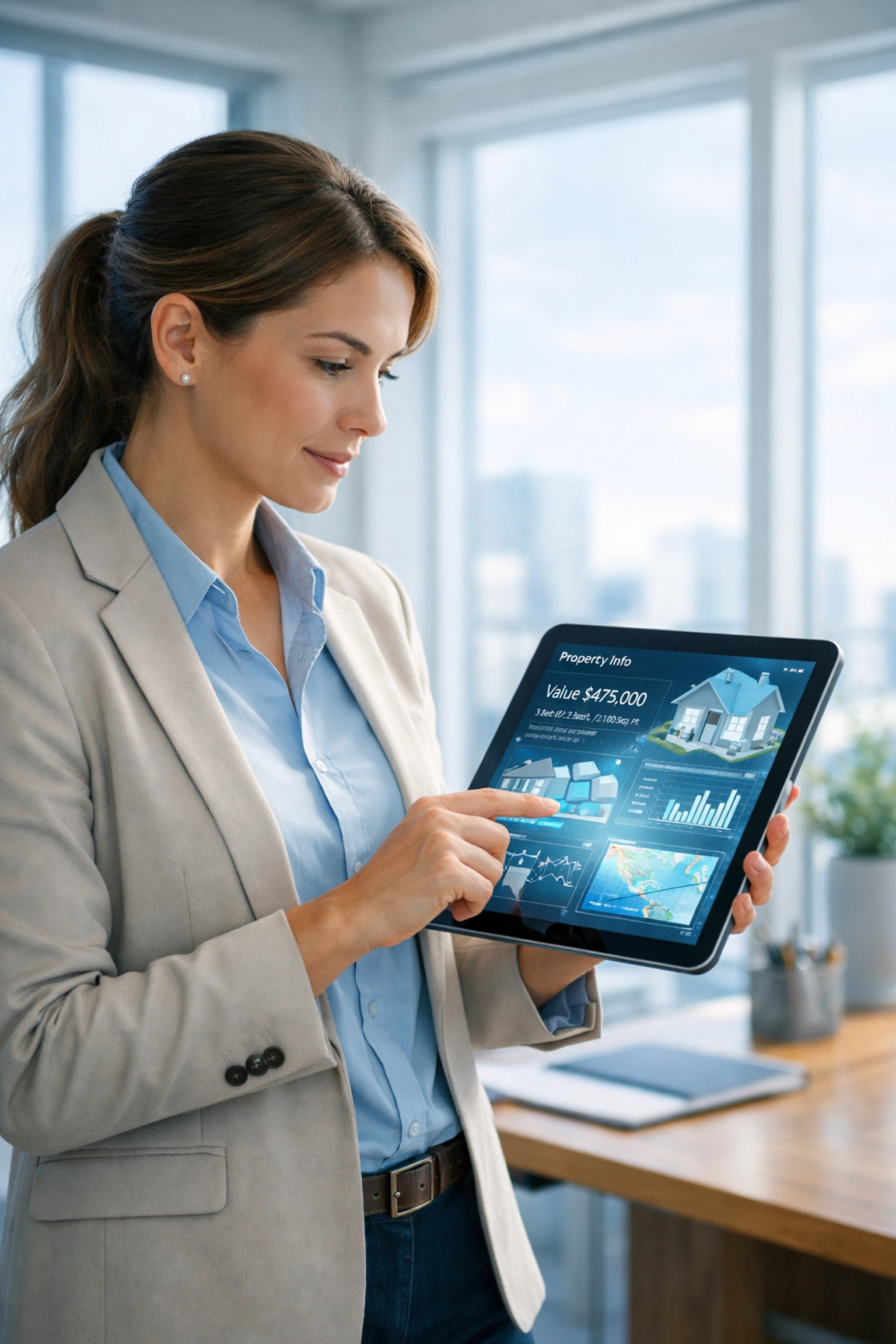 Property owner monitoring digital property records online to prevent deed theft in Broward County