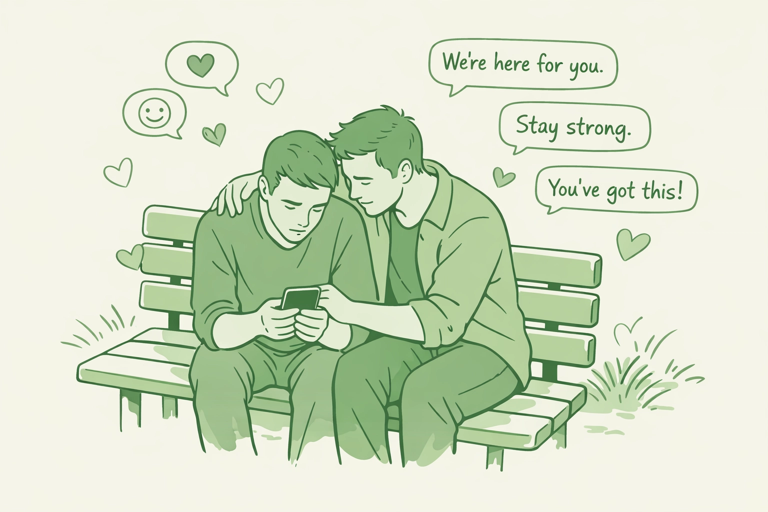 Gay couple receives digital community support and love on social media