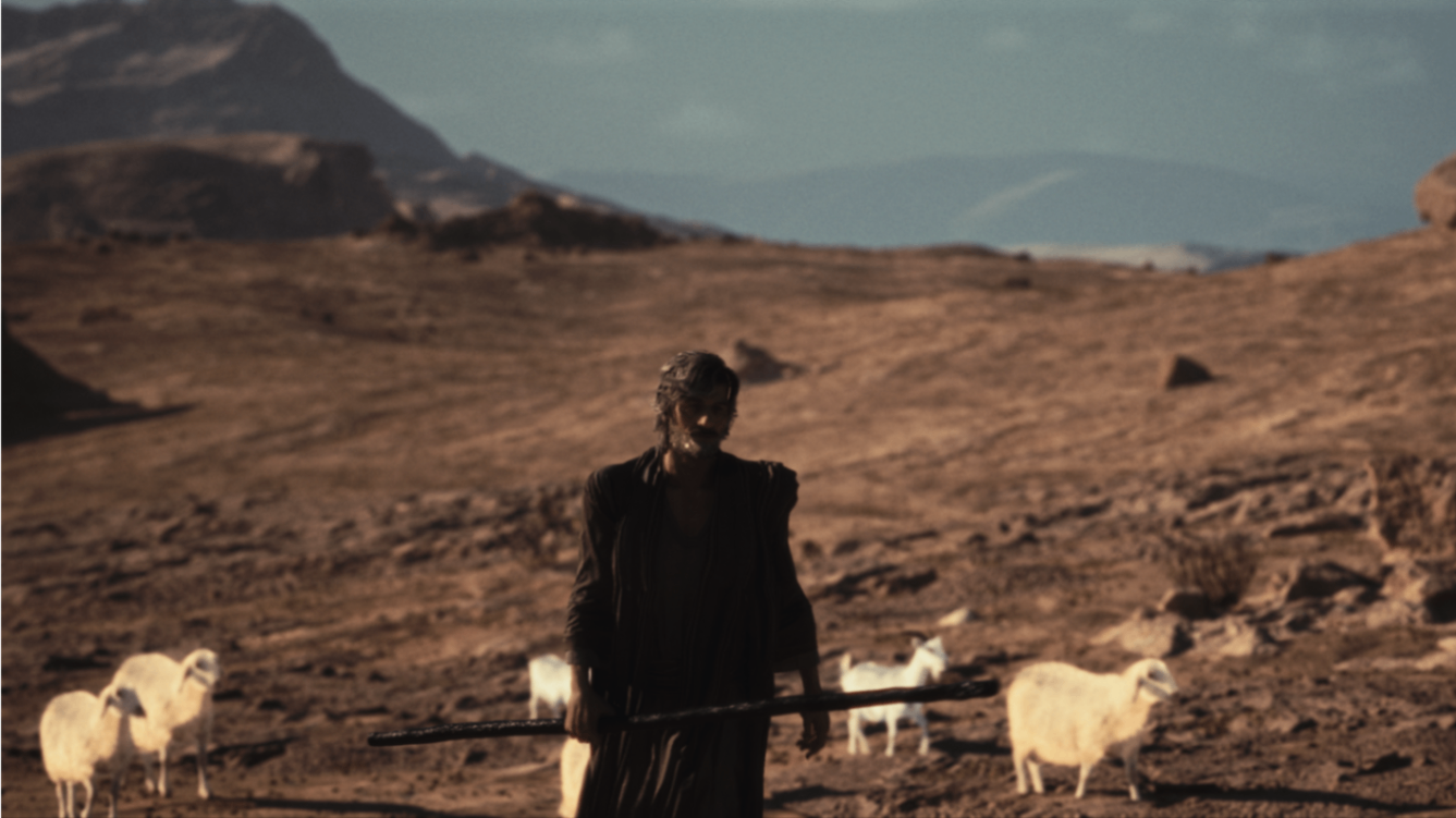 Moses as a Shepherd in Midian