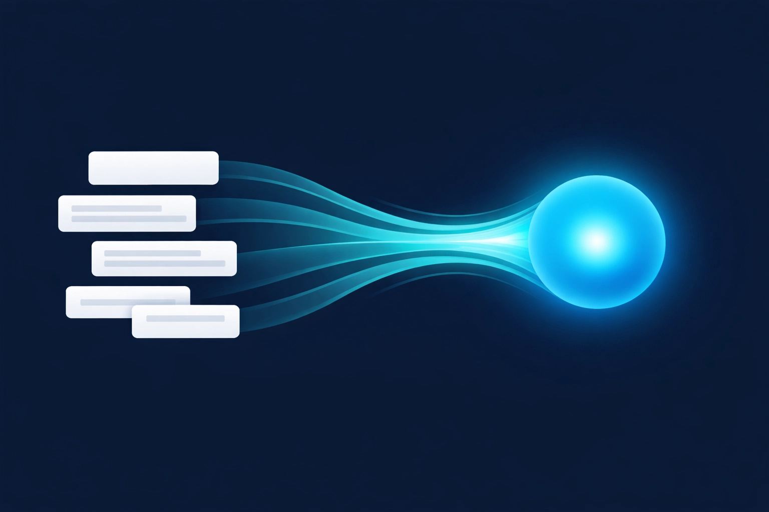 Graphic illustrating the shift from traditional search engine results to unified AI-powered answers.