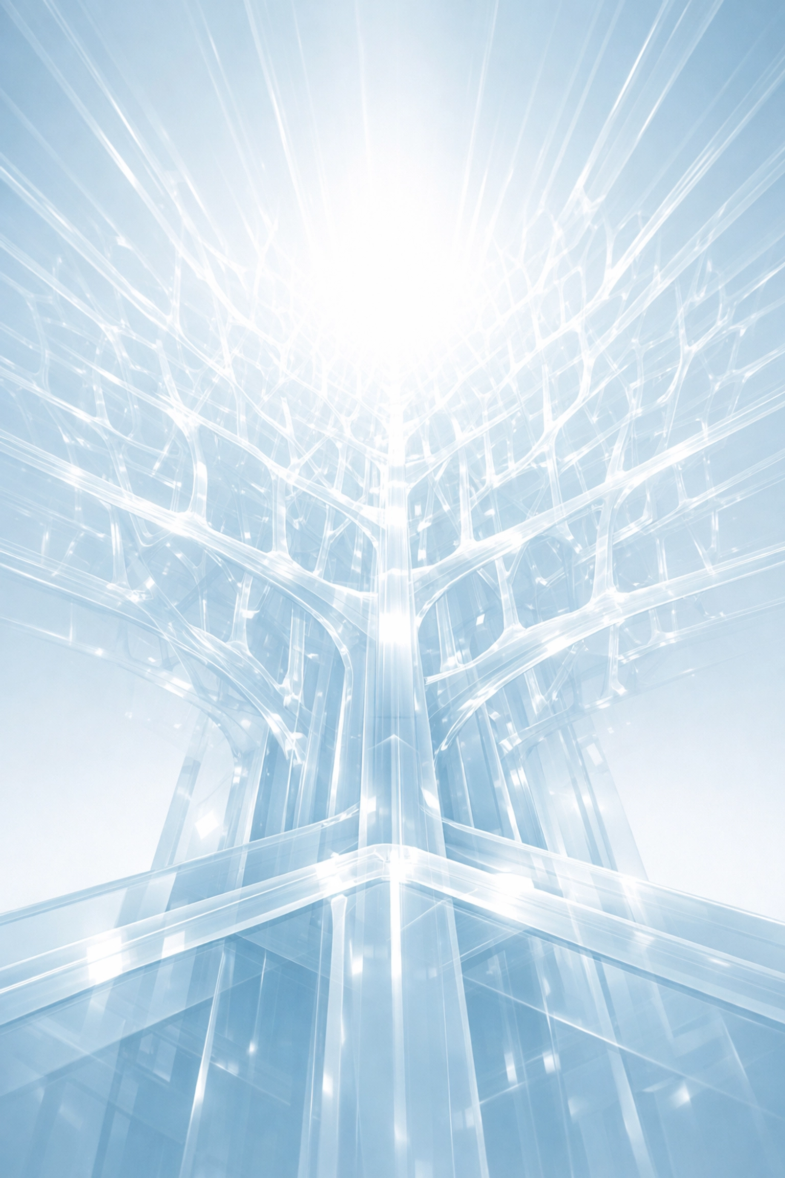 Luminous network symbolizing non-linear business growth and scalable AI workflow automation.