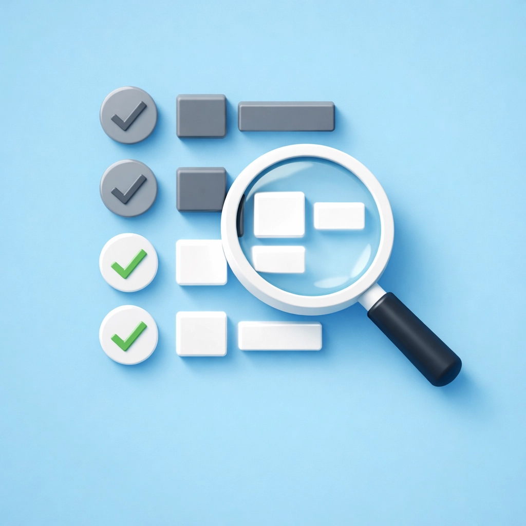 Lupa limpiando el historial para como mejorar mi credito y calificar a un prestamo hipotecario.