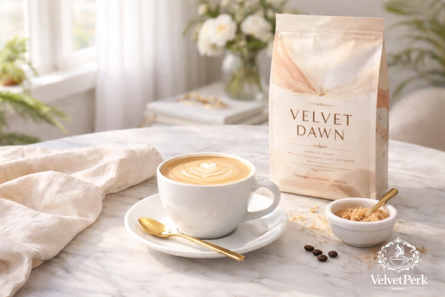 Latte Art Coffee with Velvet Dawn