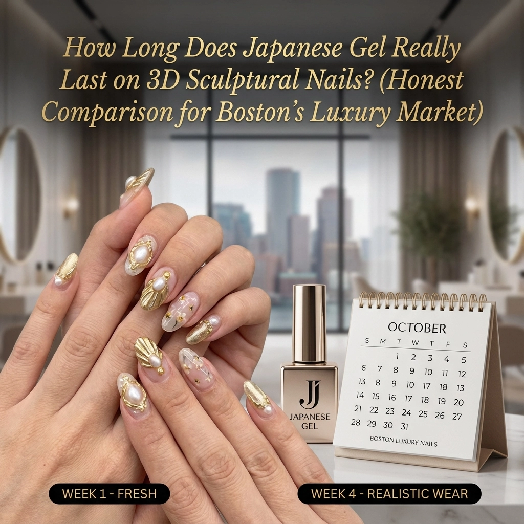 How Long Does Japanese Gel Really Last on 3D Sculptural Nails? (Honest Comparison for Boston's Luxury Market)