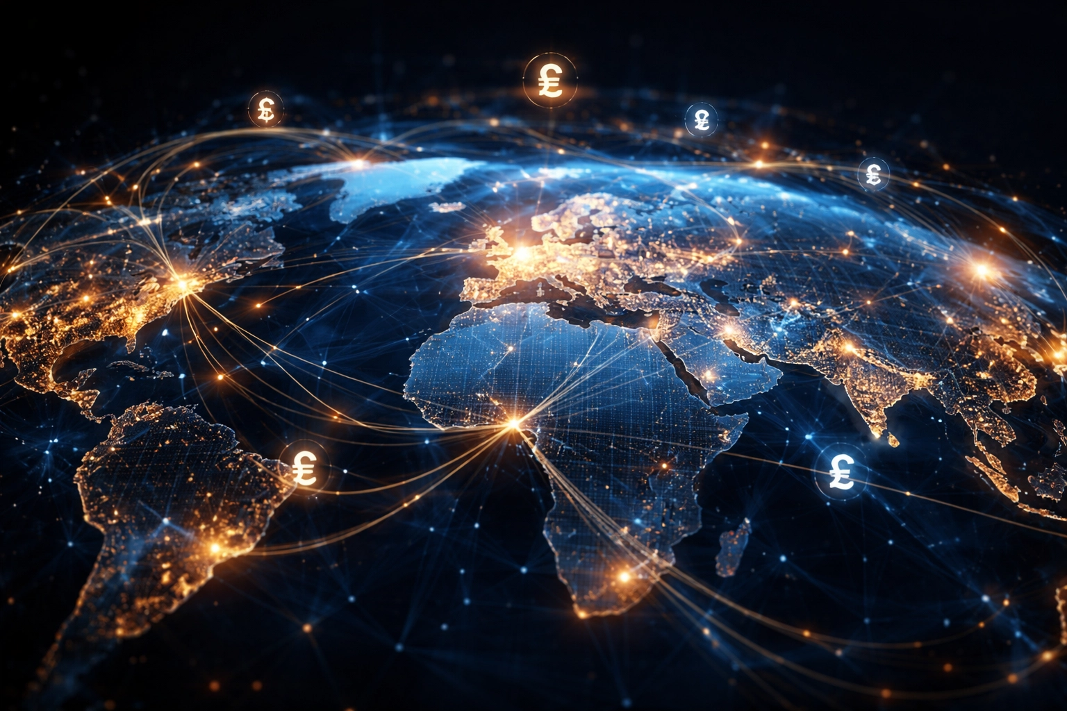 Global financial network map illustrating geographic and sector diversification for private equity investors in 2026.