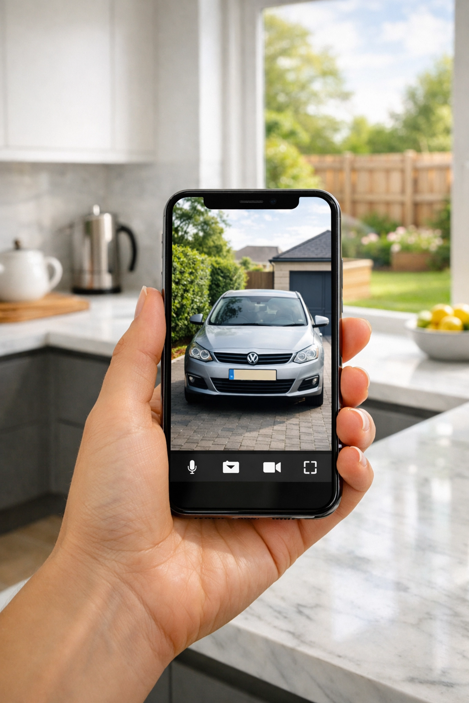 Monitoring live home security systems Stroud video feeds on a smartphone for total peace of mind.