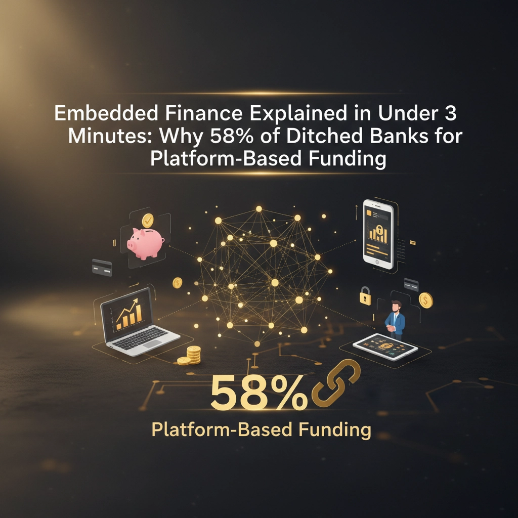 Embedded Finance Explained in Under 3 Minutes: Why 58% of SMBs Ditched Banks for Platform-Based Funding