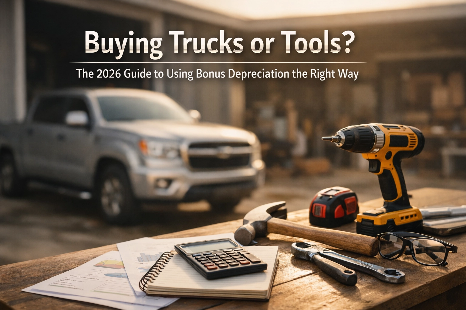 [HERO] Buying Trucks or Tools? The 2026 Guide to Using Bonus Depreciation the Right Way