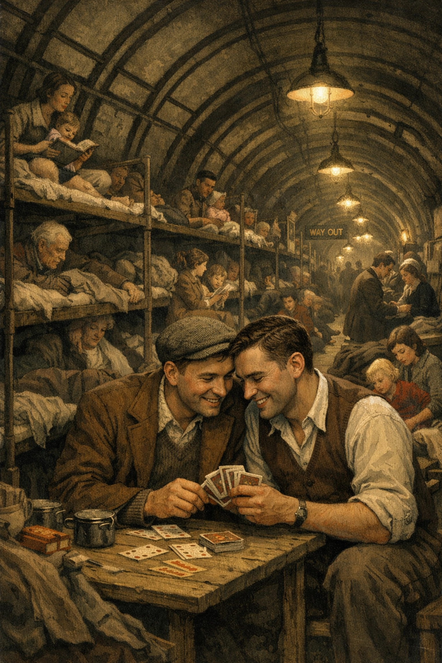 LGBTQ+ wartime romance in London Underground air raid shelter during the Blitz