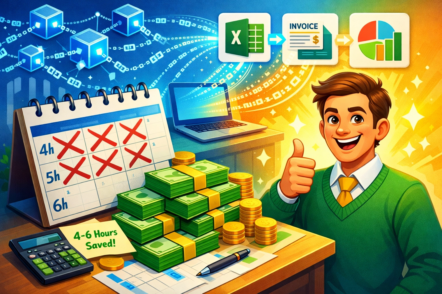 Bookkeeper saving time and money with automated NFT receipt reconciliation