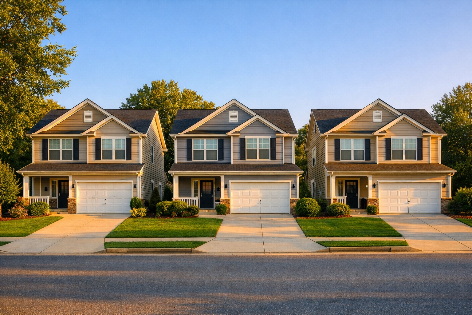 Three similar homes in Fulton County neighborhood for property tax assessment comparison