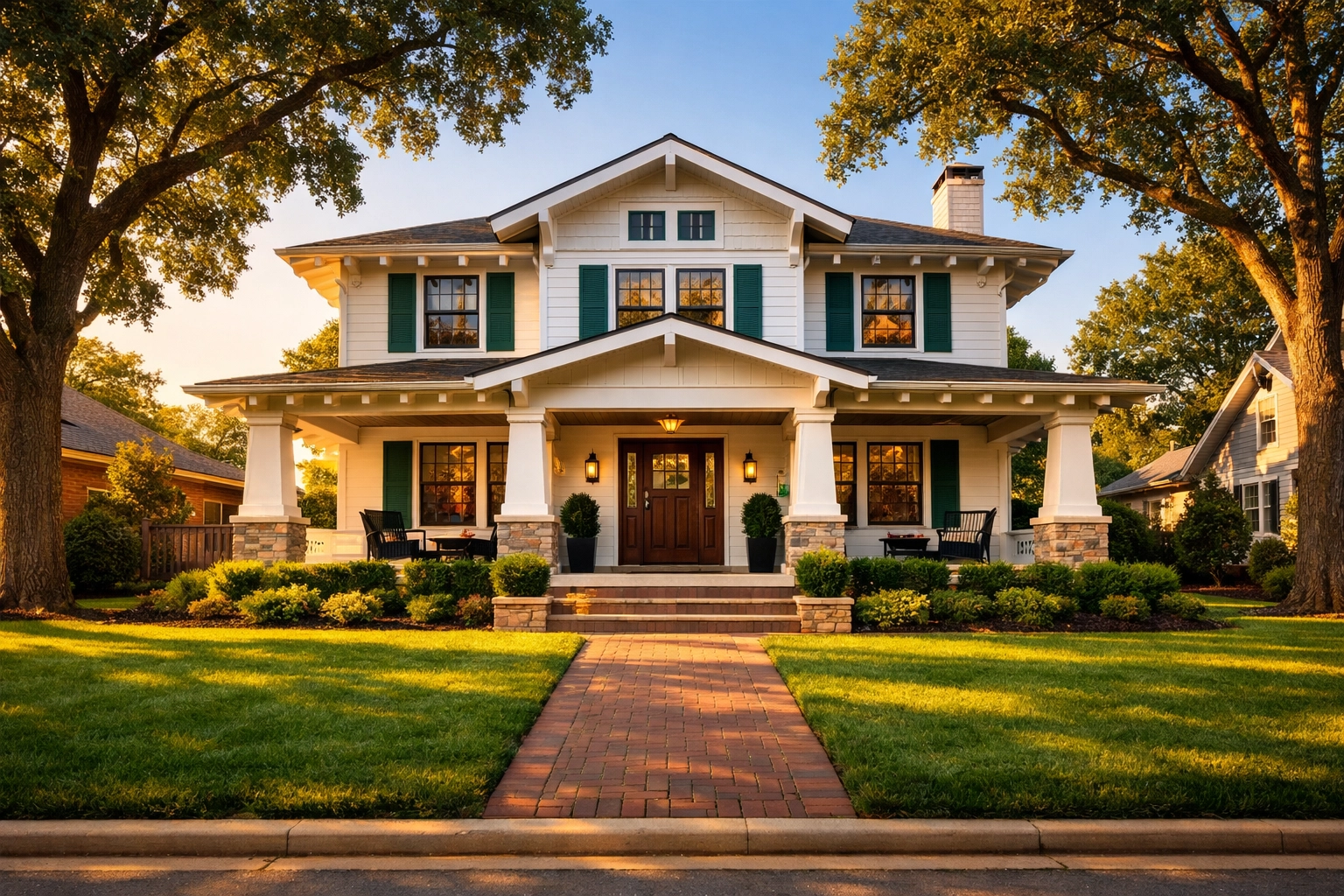 A renovated historic home in Oklahoma, highlighting successful fix and flip real estate investment results.