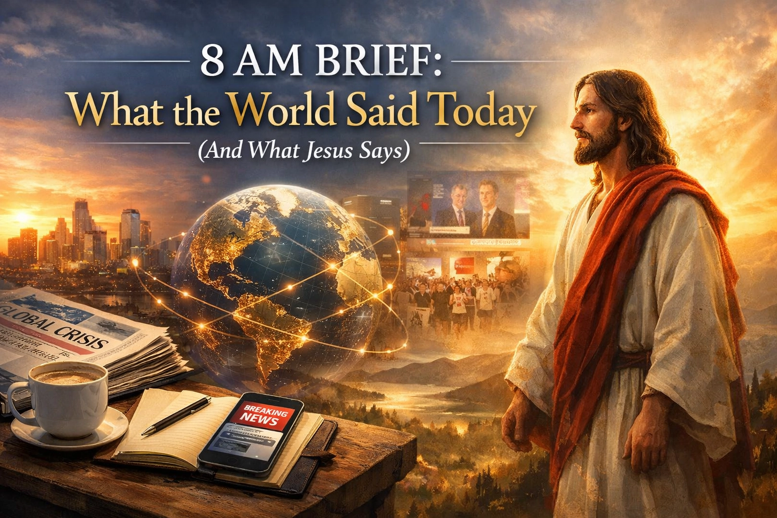 [HERO] 8 AM Brief: What the World Said Today (And What Jesus Says)